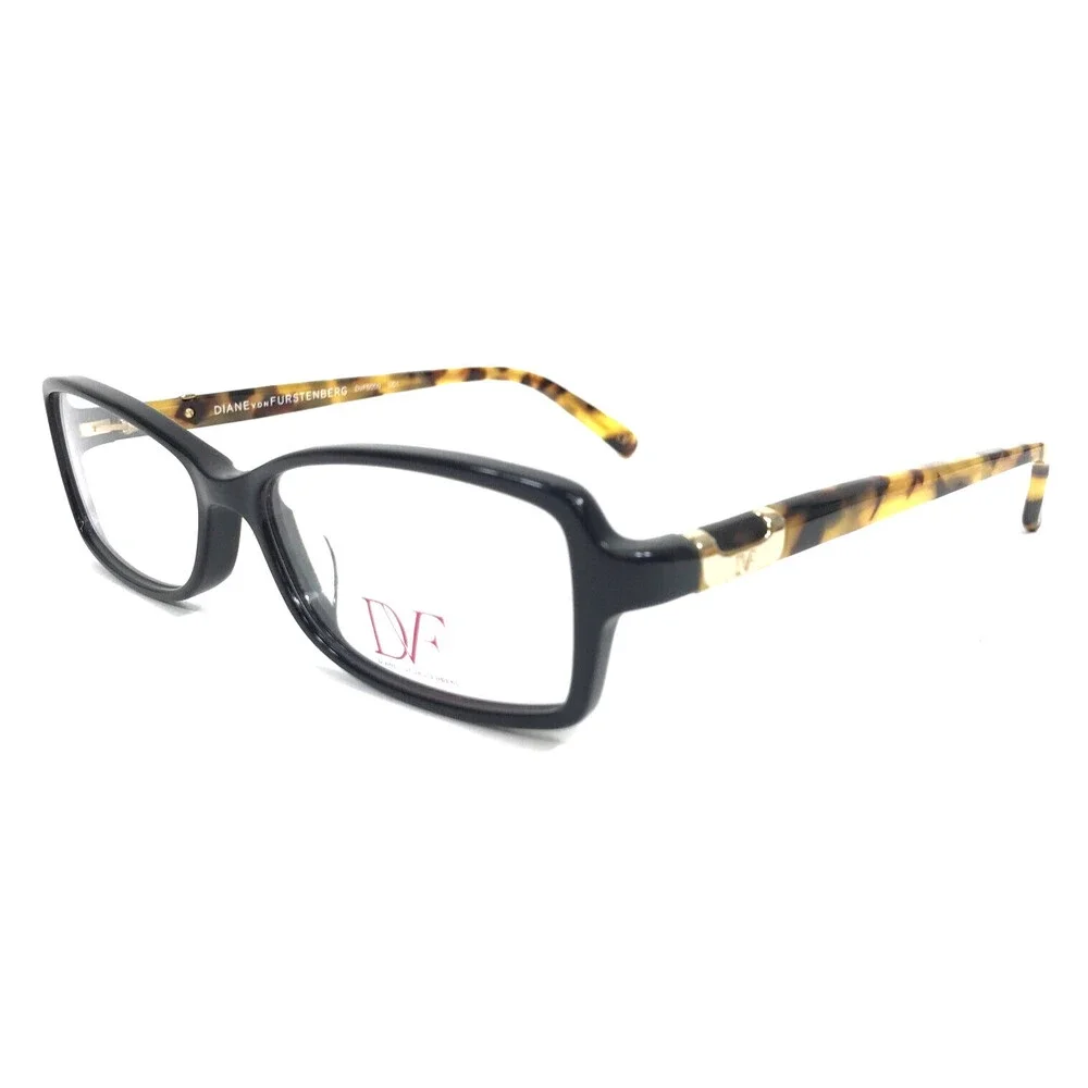 Diane Von Furstenberg Eyeglasses Frames DVF5050 001 Black Tortoise 53-15-135